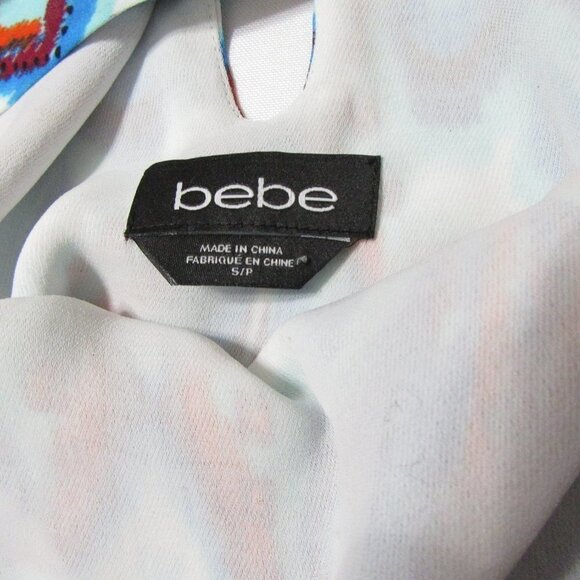 Bebe Printed Crop Top Size S - Picture 6 of 9